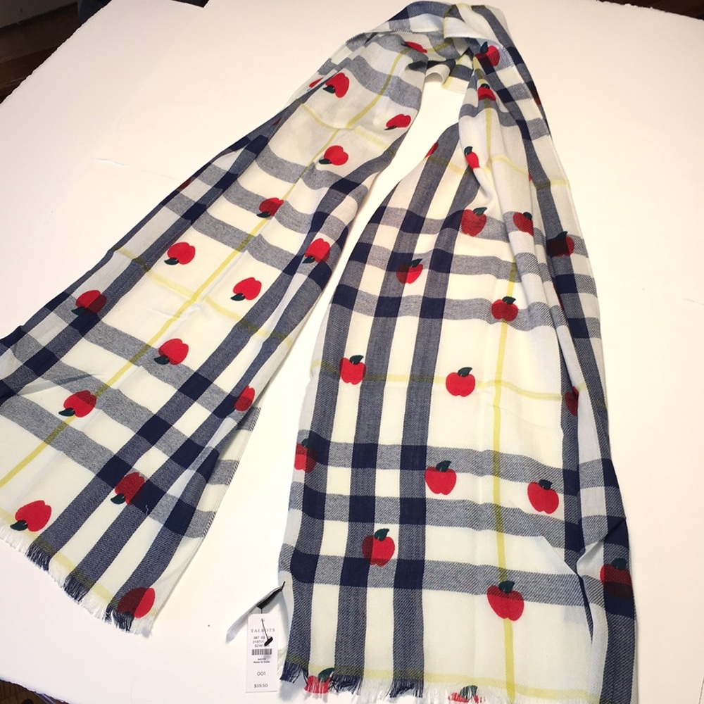 Talbots Multi-Check Scarf NWT - Picture 3 of 14